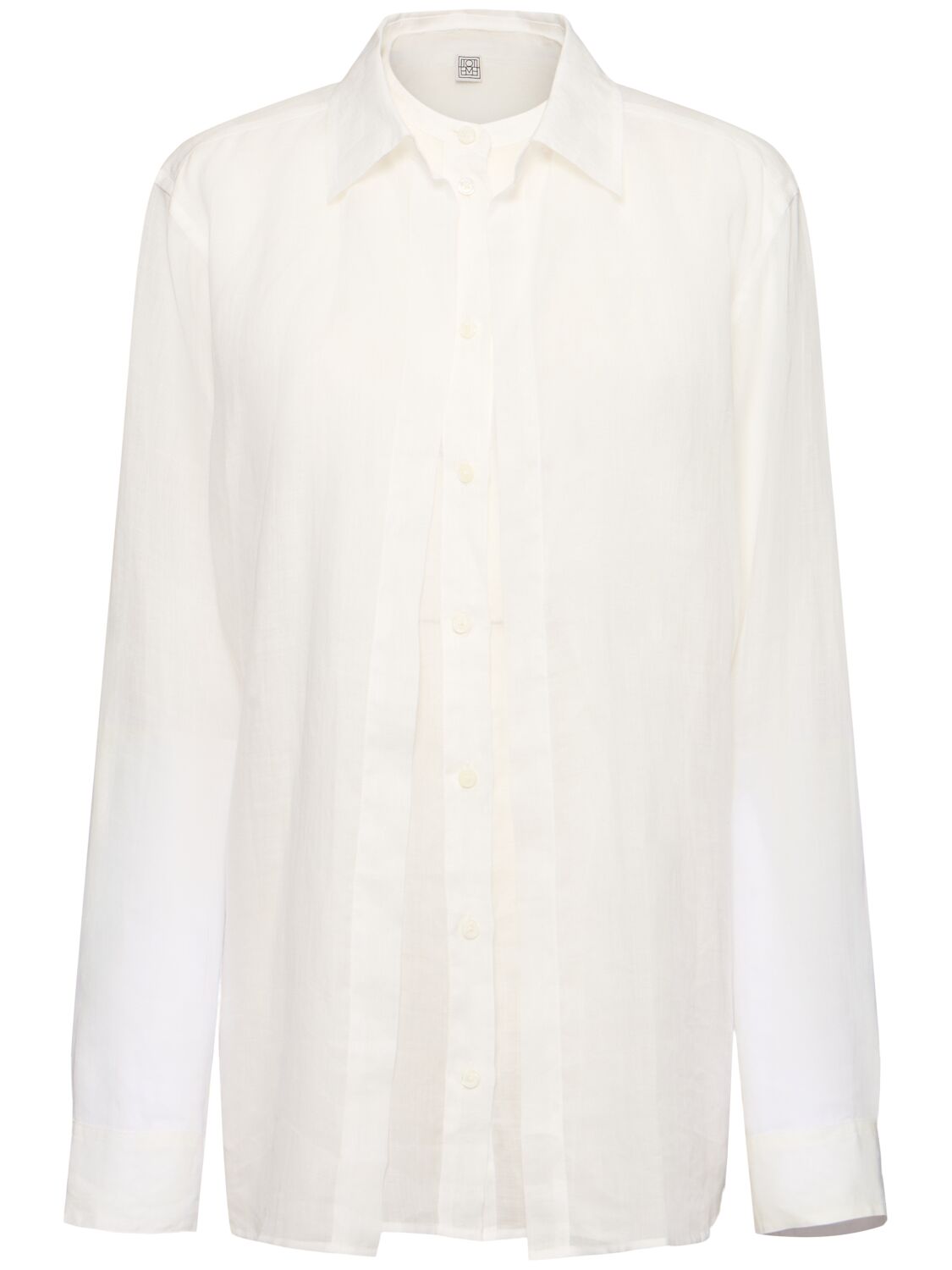 Totême Double Collar Ramie Shirt