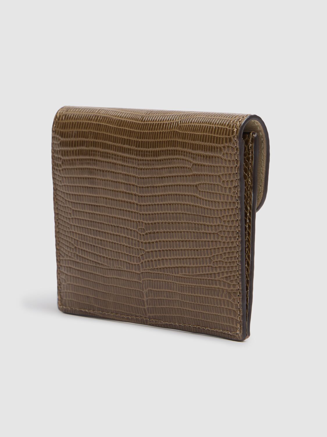 Totême T-lock Lizard Embossed Cardholder
