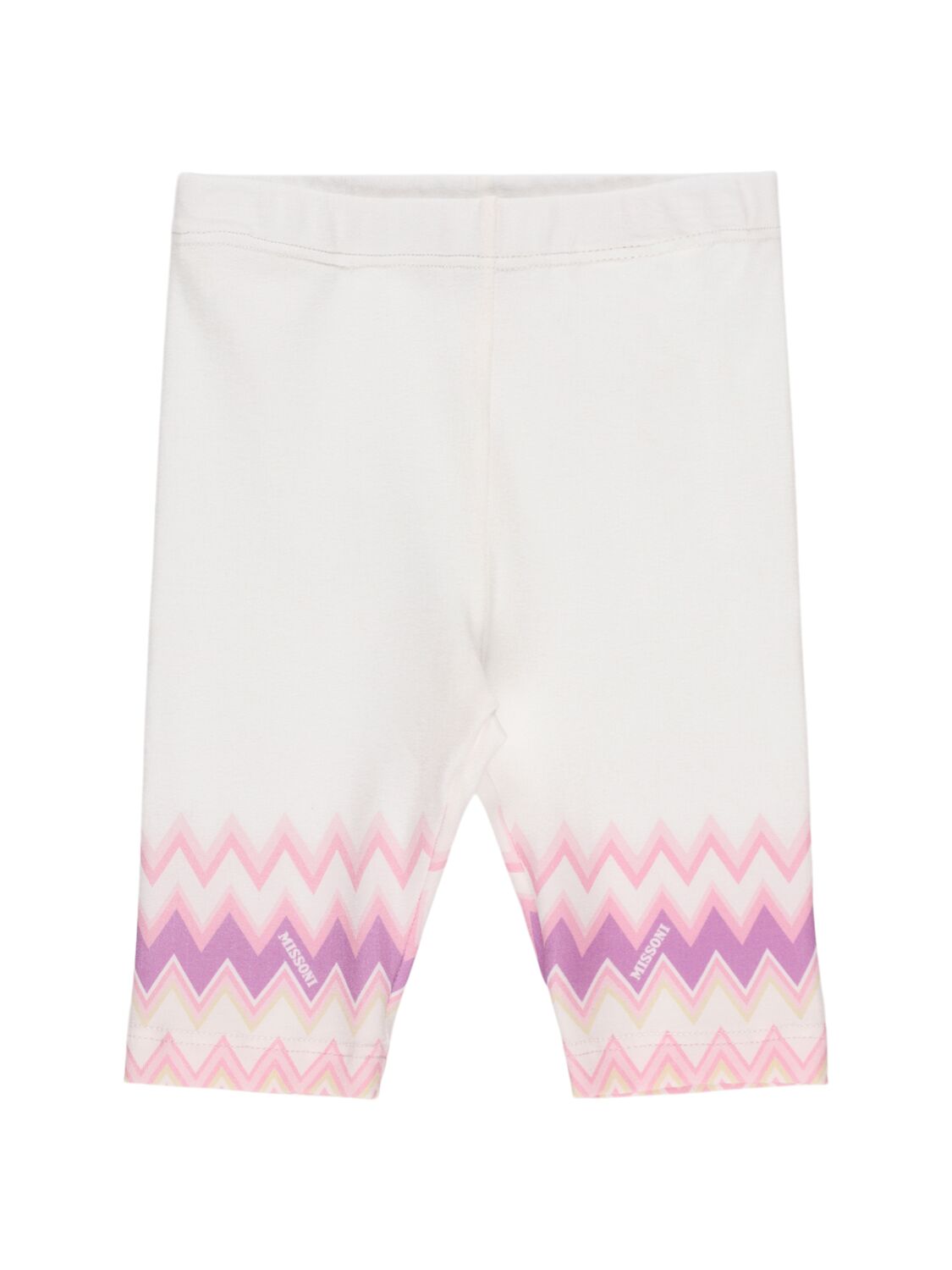 Missoni Printed Cotton Blend Jersey Leggings In Multi