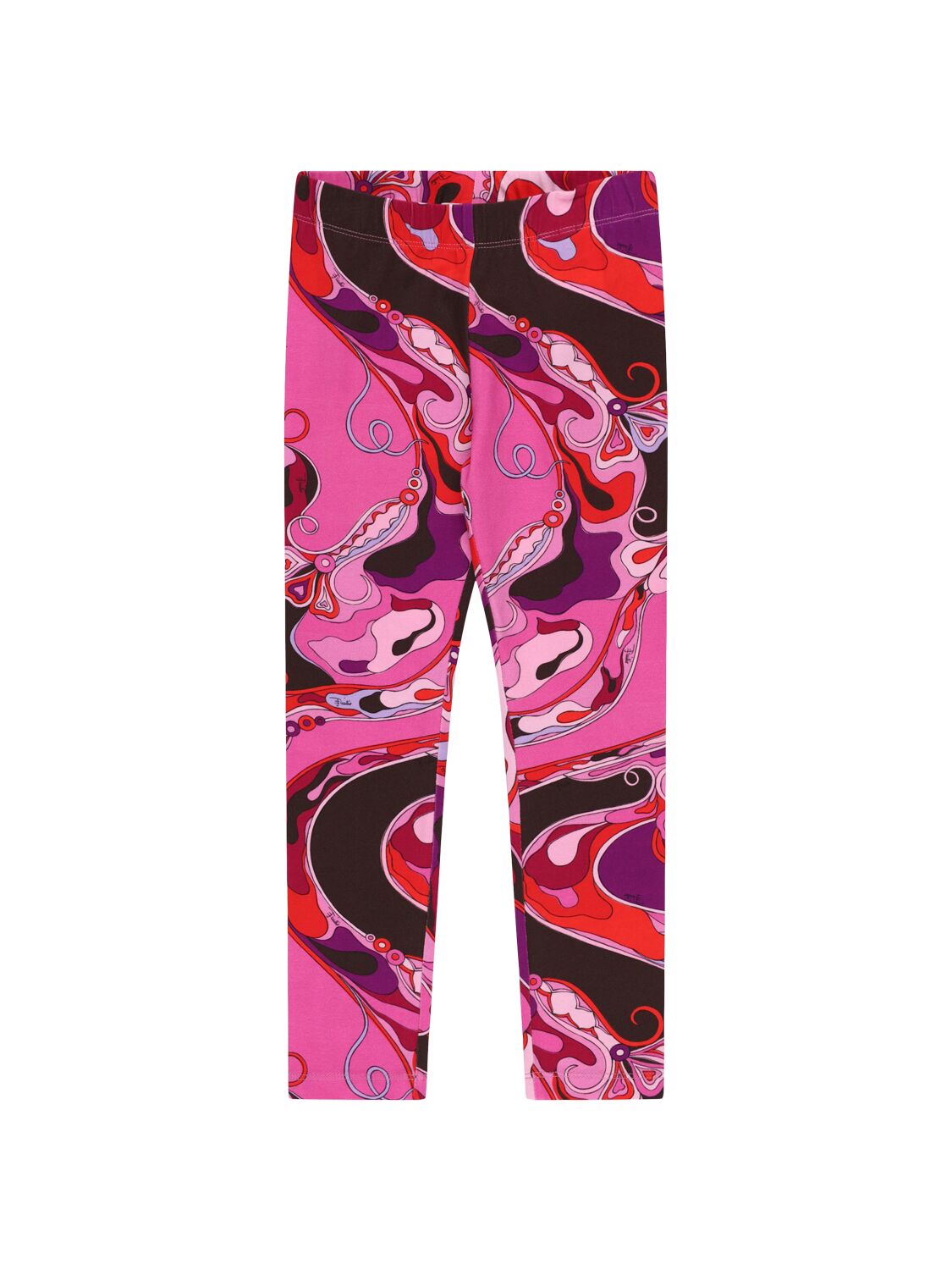 Pucci Printed Cotton Blend  Jersey Leggings In Multi