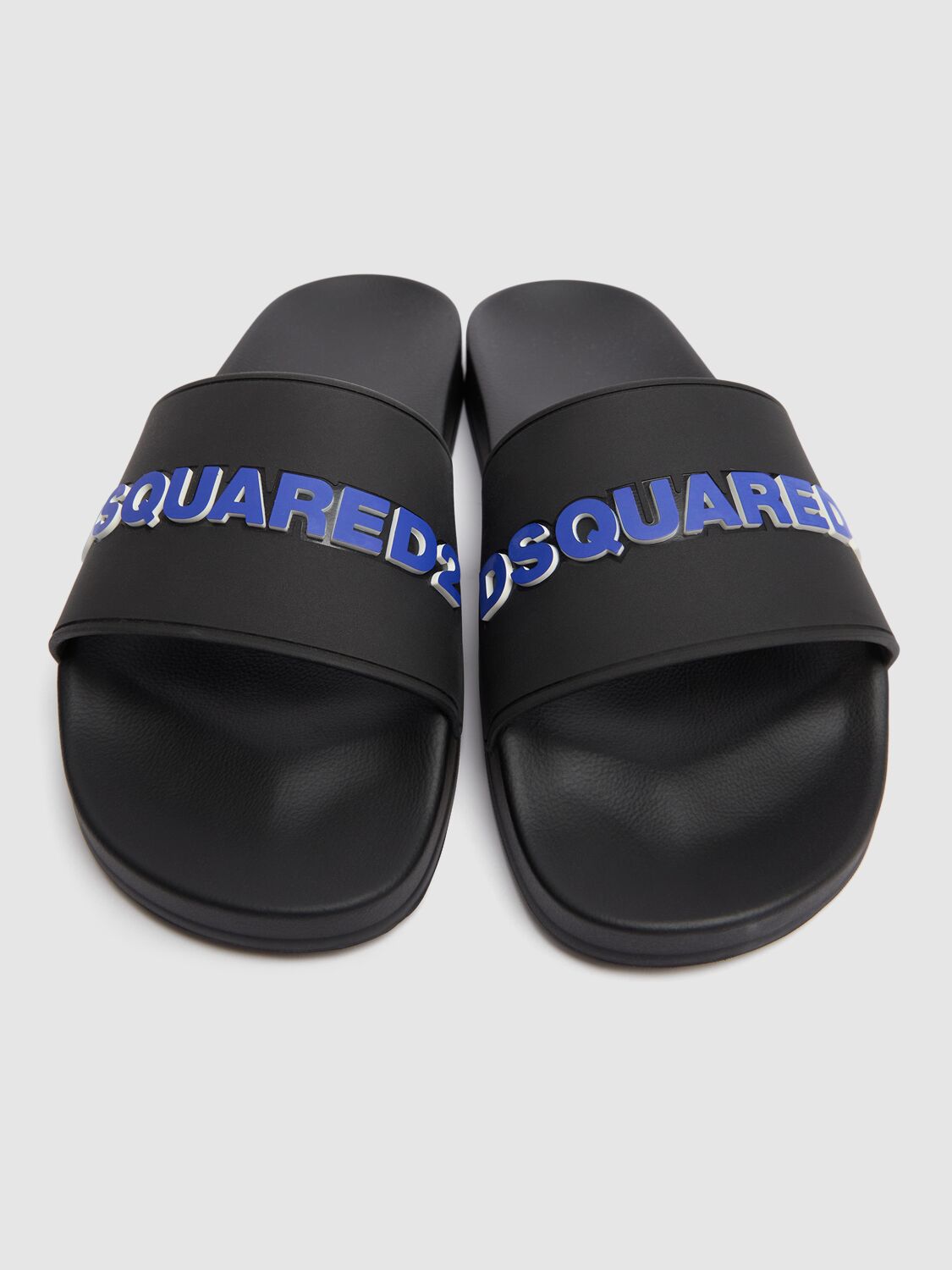 Shop Dsquared2 Logo Sandals In Black