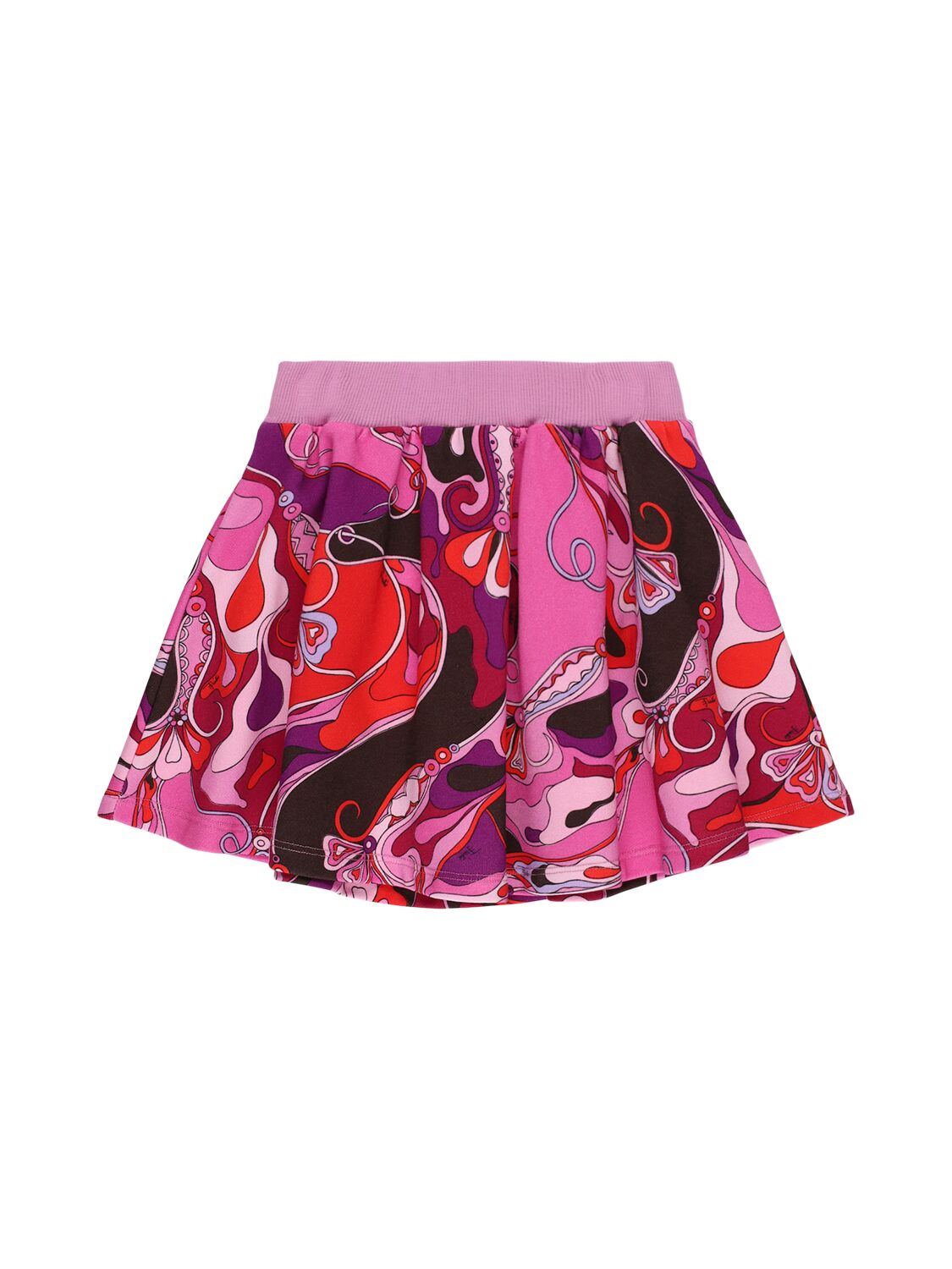 Pucci Printed Cotton Skirt In Multi