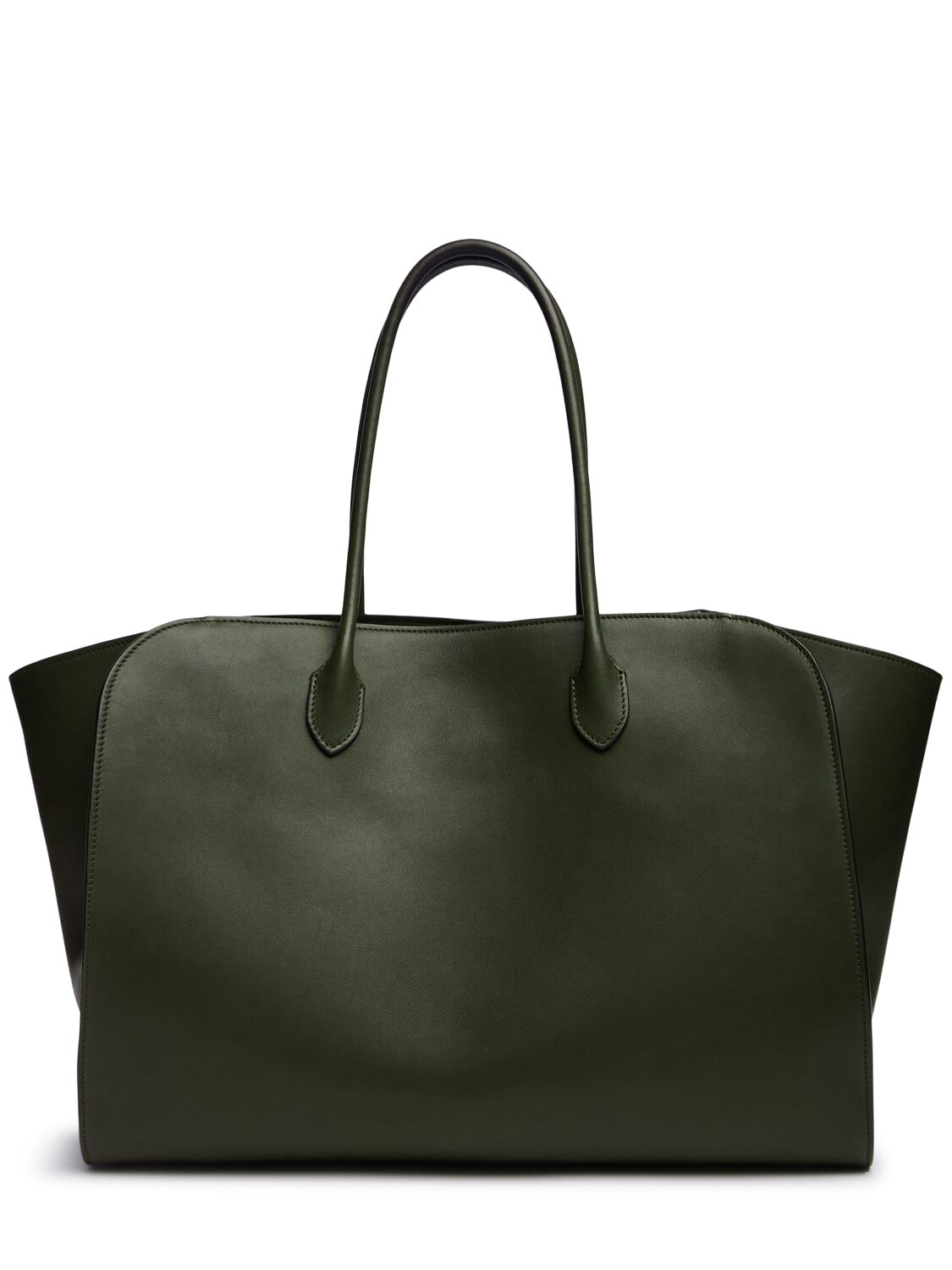 The Row Marlo 17 Saddle Leather Tote Bag