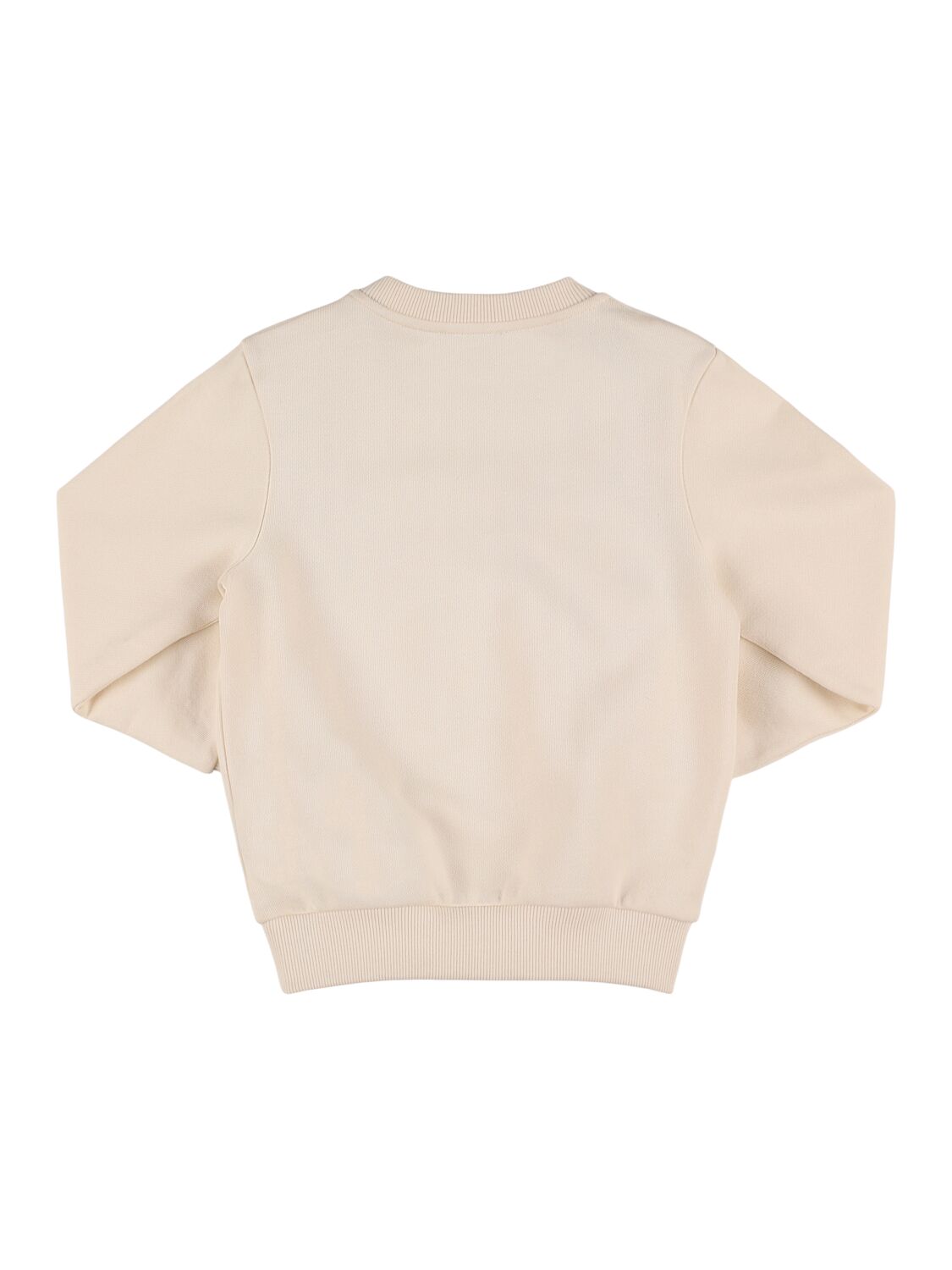 Balmain Cotton Sweatshirt W/logo In Pink