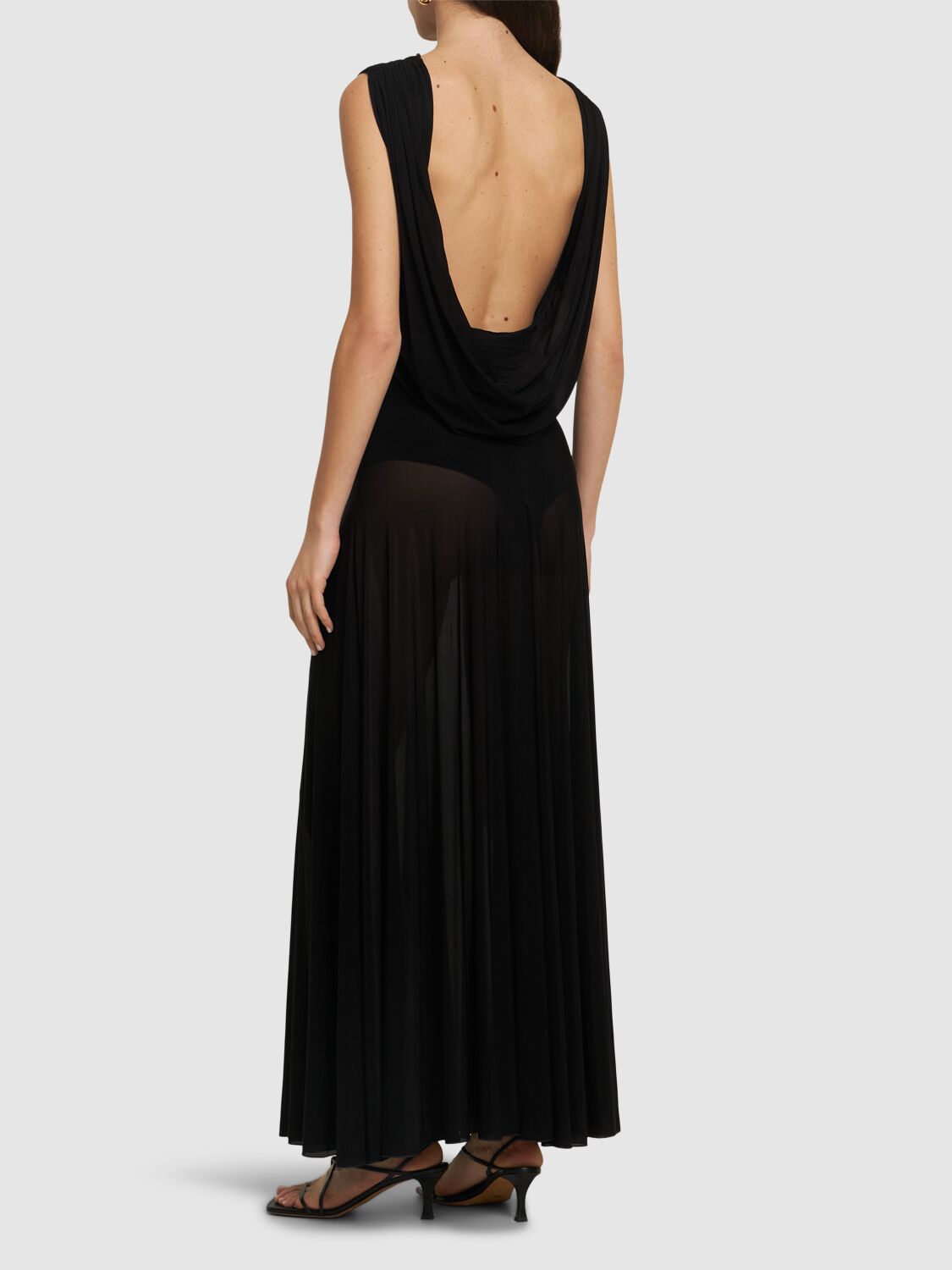 cape dress knee length Trina Turk Women's Masquerade 3 Cape Dress in Black size XS