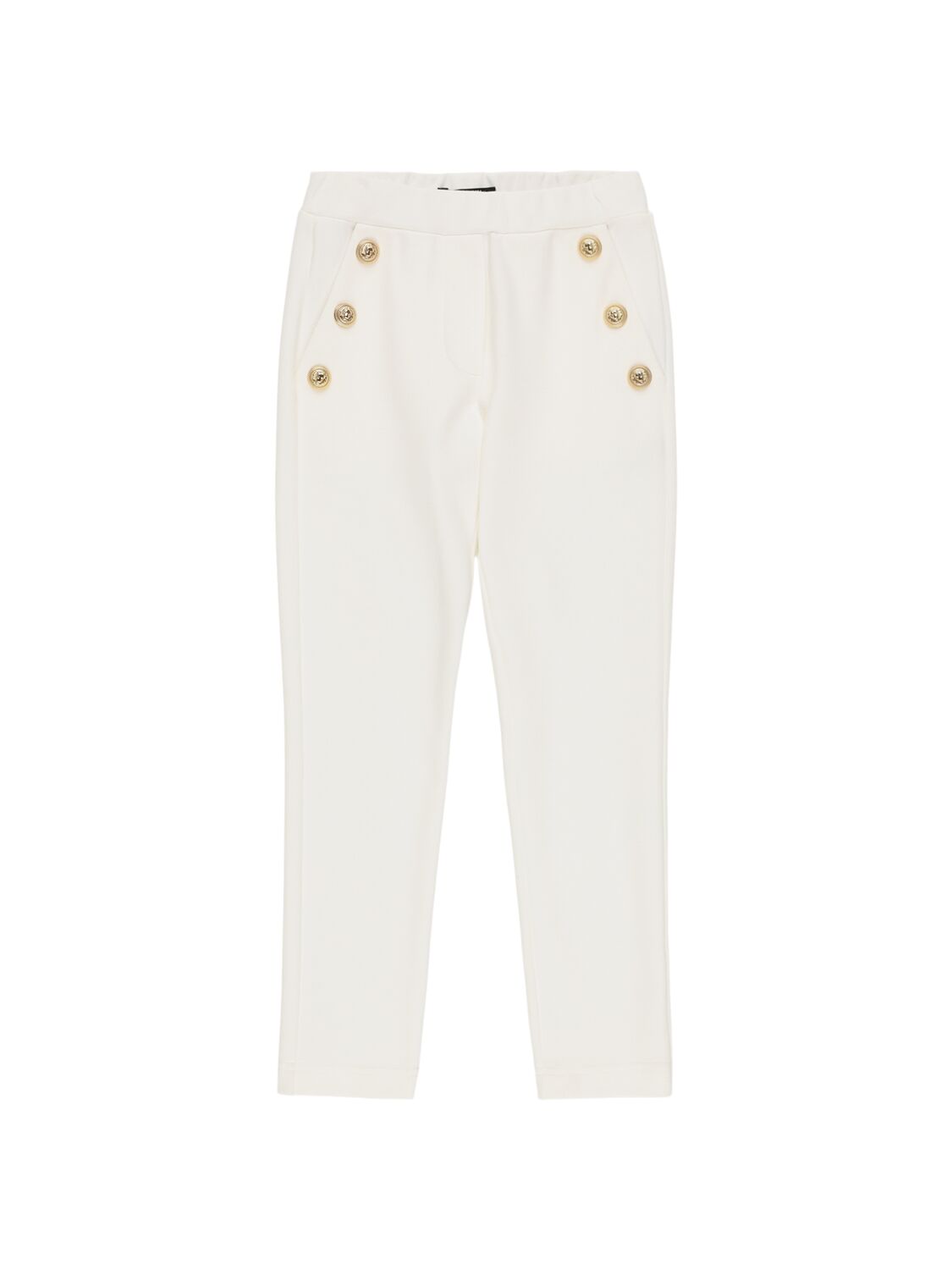 Balmain Viscose Blend Milan Stich Pants In White