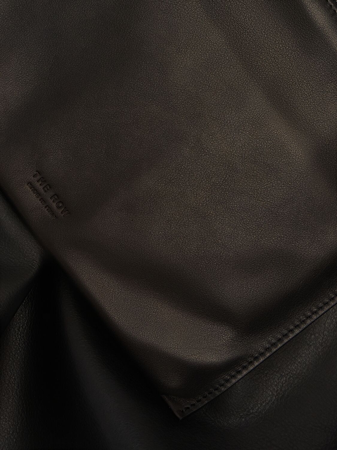 The Row Bindle Three Soft Leather Tote Bag In Black