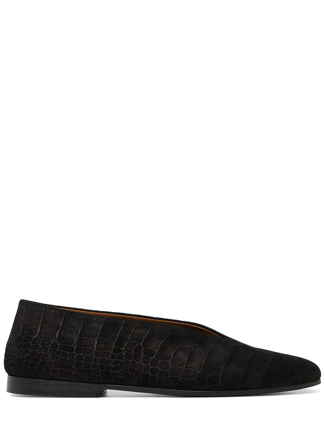 Scivolo Embossed Suede Ballerina Flats