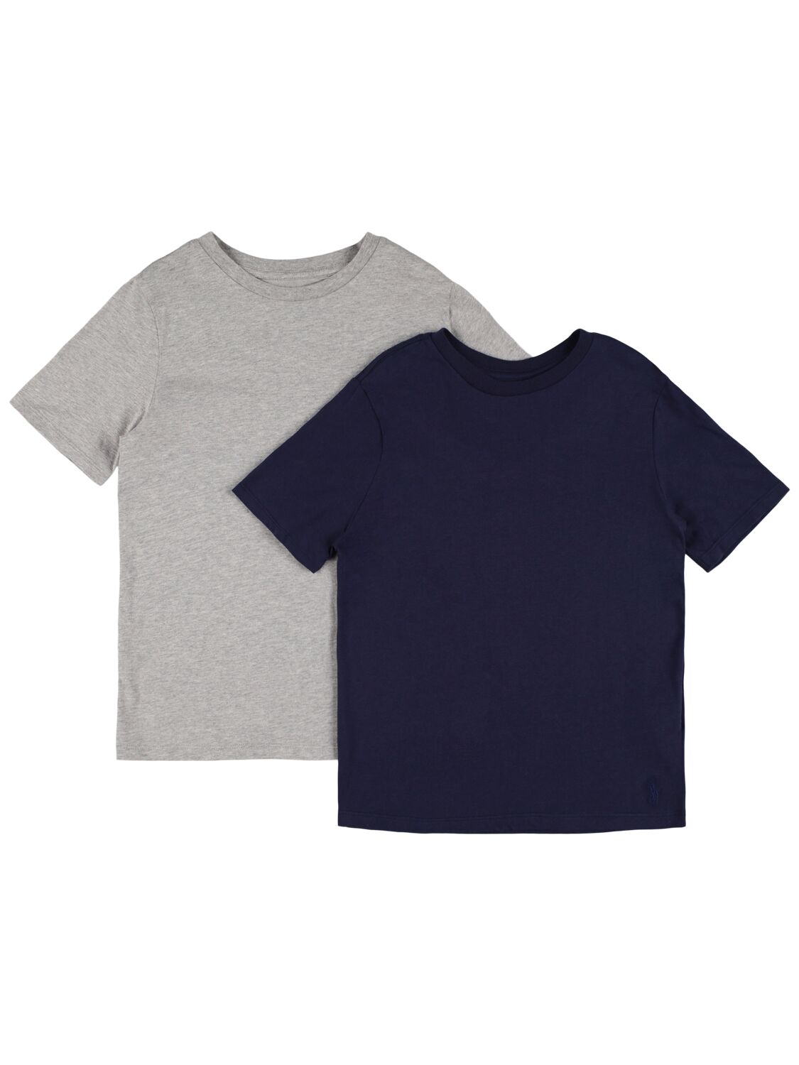 Polo Ralph Lauren Set Of 2 Cotton Jersey T-shirts In Blue/grey