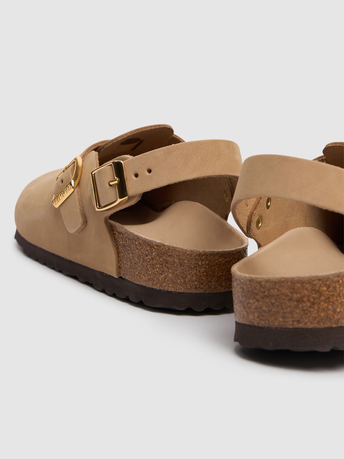 Birkenstock Nubuk Leather Tokio Clog Shoes In Sandcastel