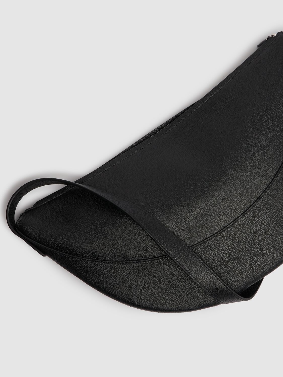 Shop The Row Jouve Lux Fine Grain Shoulder Bag In Black
