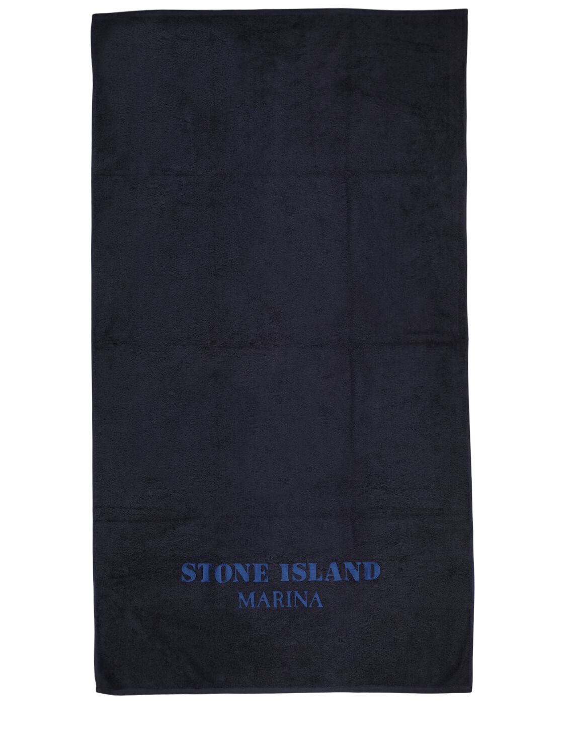 Serviette De Plage En Coton Éponge Avec Logo - STONE ISLAND - Modalova