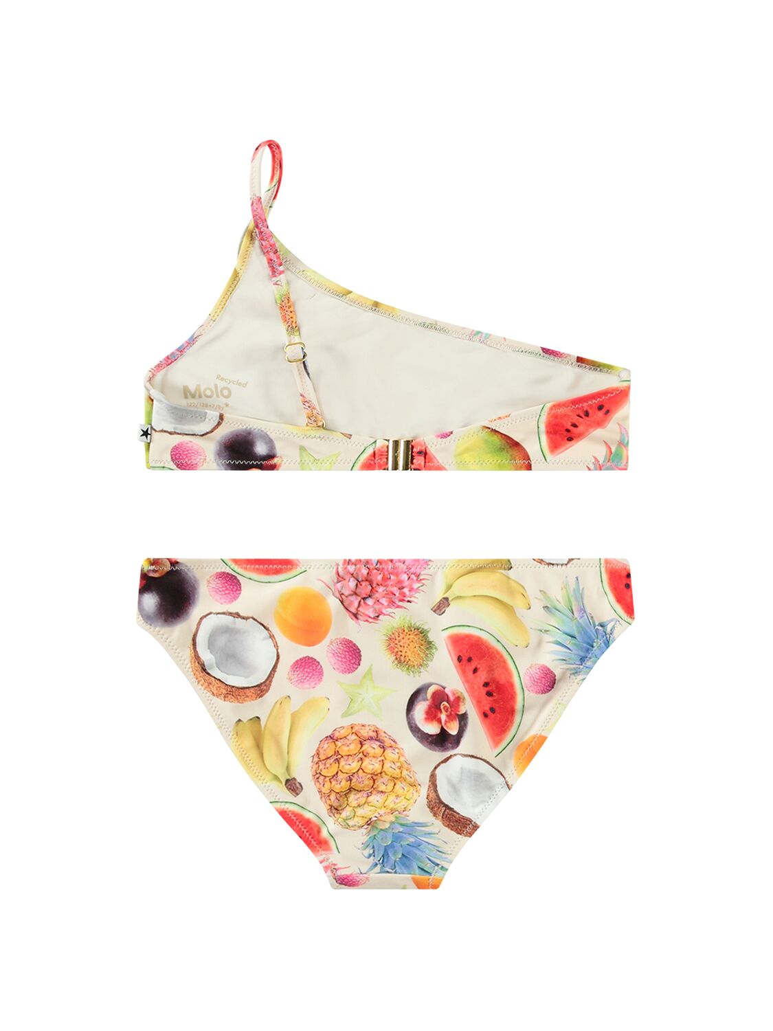 Molo Printed Recycled One-shoulder Bikini In Multicolor