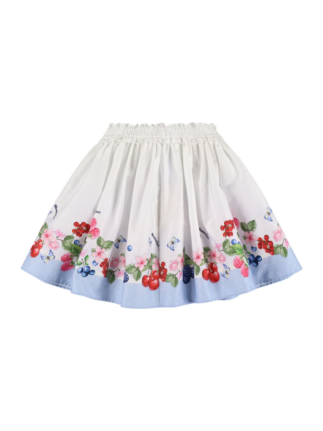 Monnalisa Printed Cotton Skirt In Multicolor