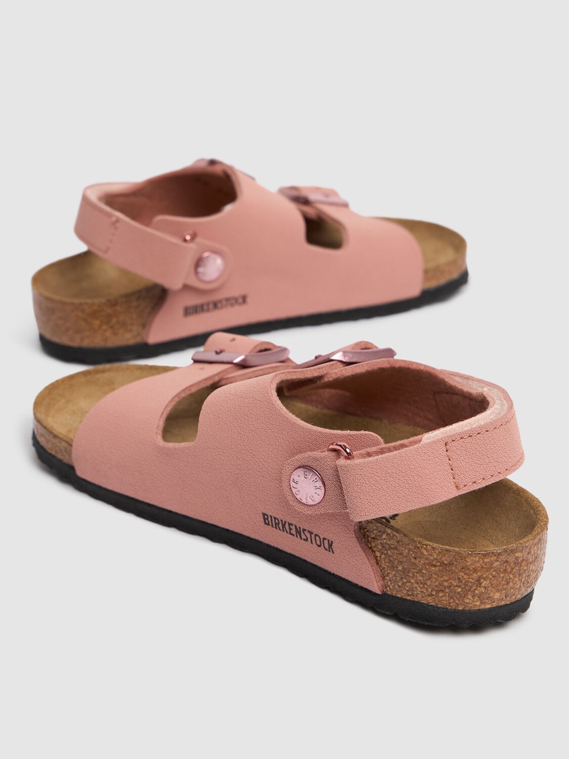 Birkenstock Milano Synthetic Sandals In Pink