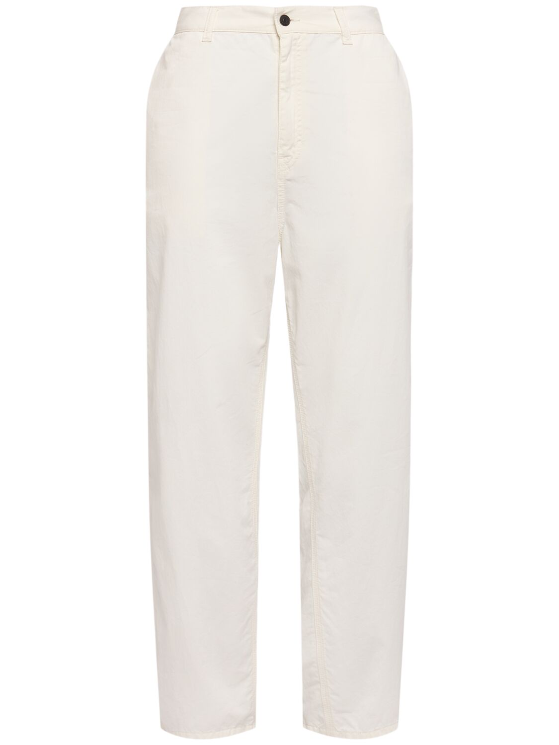 The Row Sharka Gabardine Straight Pants In White