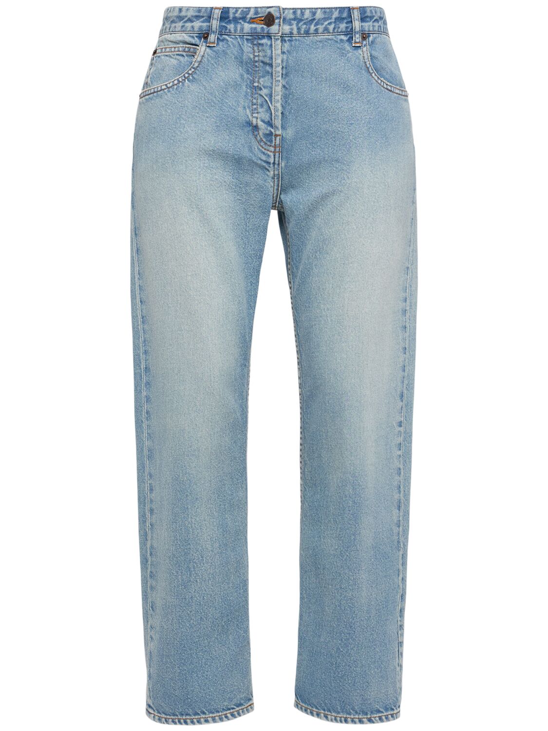 The Row Riaco Denim Straight Jeans