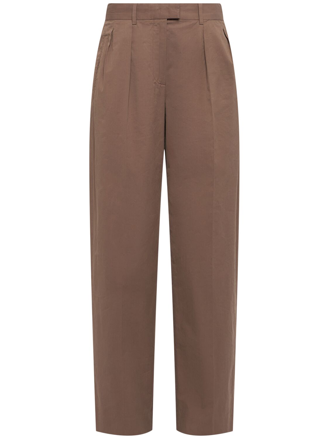 The Row Alfidis Cotton Gabardine Straight Pants