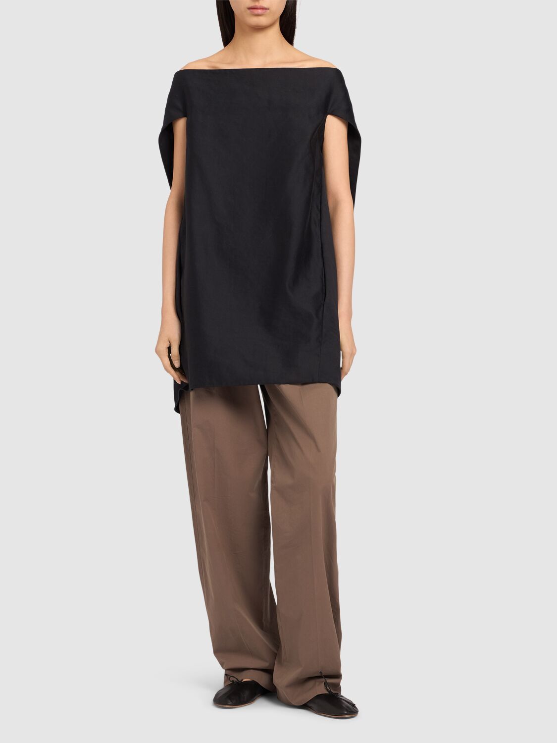 The Row Pallenberg Heavy Rustic Top In Black