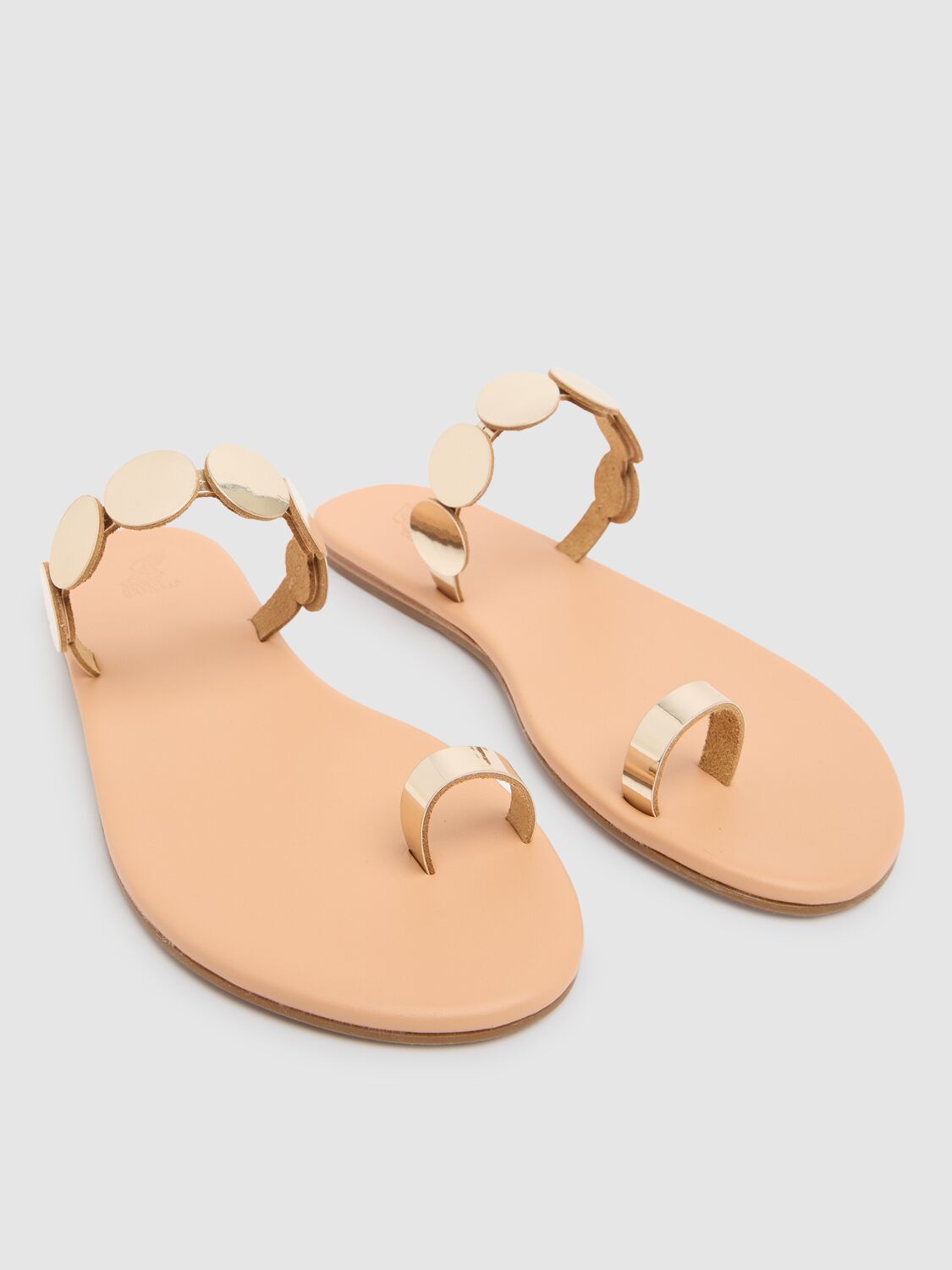 ANCIENT GREEK SANDALS 10MM CALISTO MIRROR SANDALS 