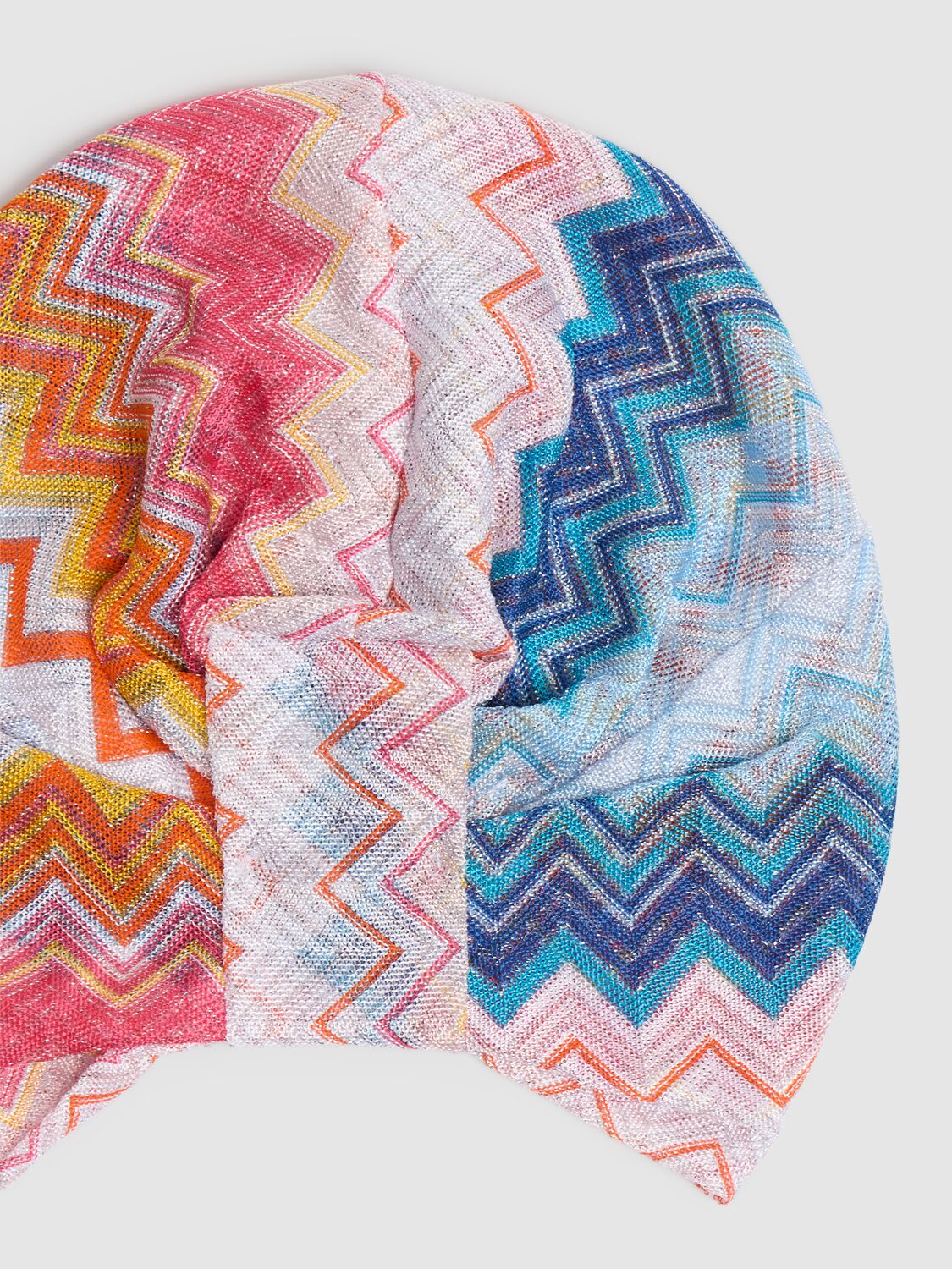 Shop Missoni Jacquard Lurex Headband In Orange