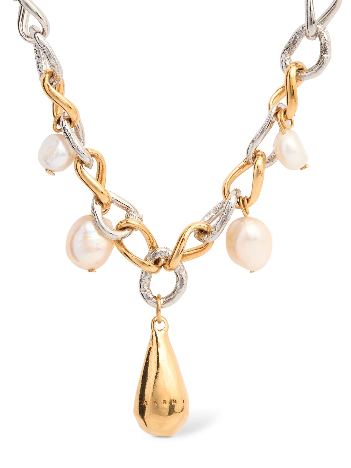 Marni Chain Necklace W/ Pearls