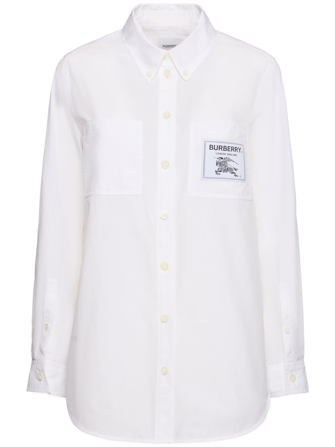 Chemise En Popeline De Coton Avec Poche Paola - BURBERRY - Modalova