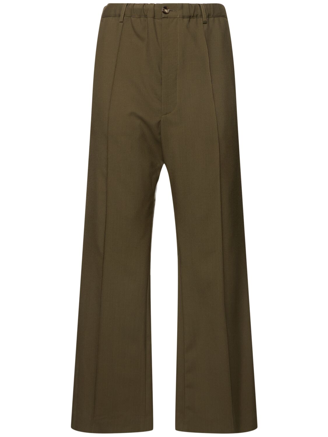 Pantalon En Laine Tropical - MARNI - Modalova