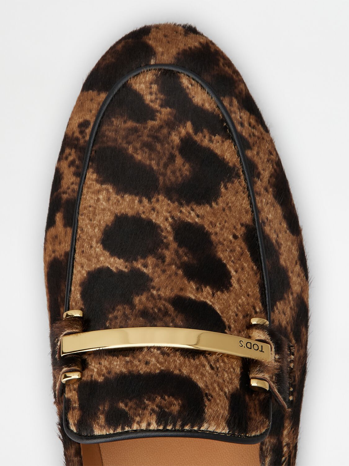 Tod's Leopard-print Calf Hair Loafers