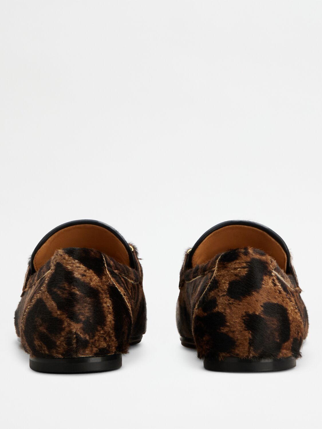 Tod's Leopard-print Calf Hair Loafers