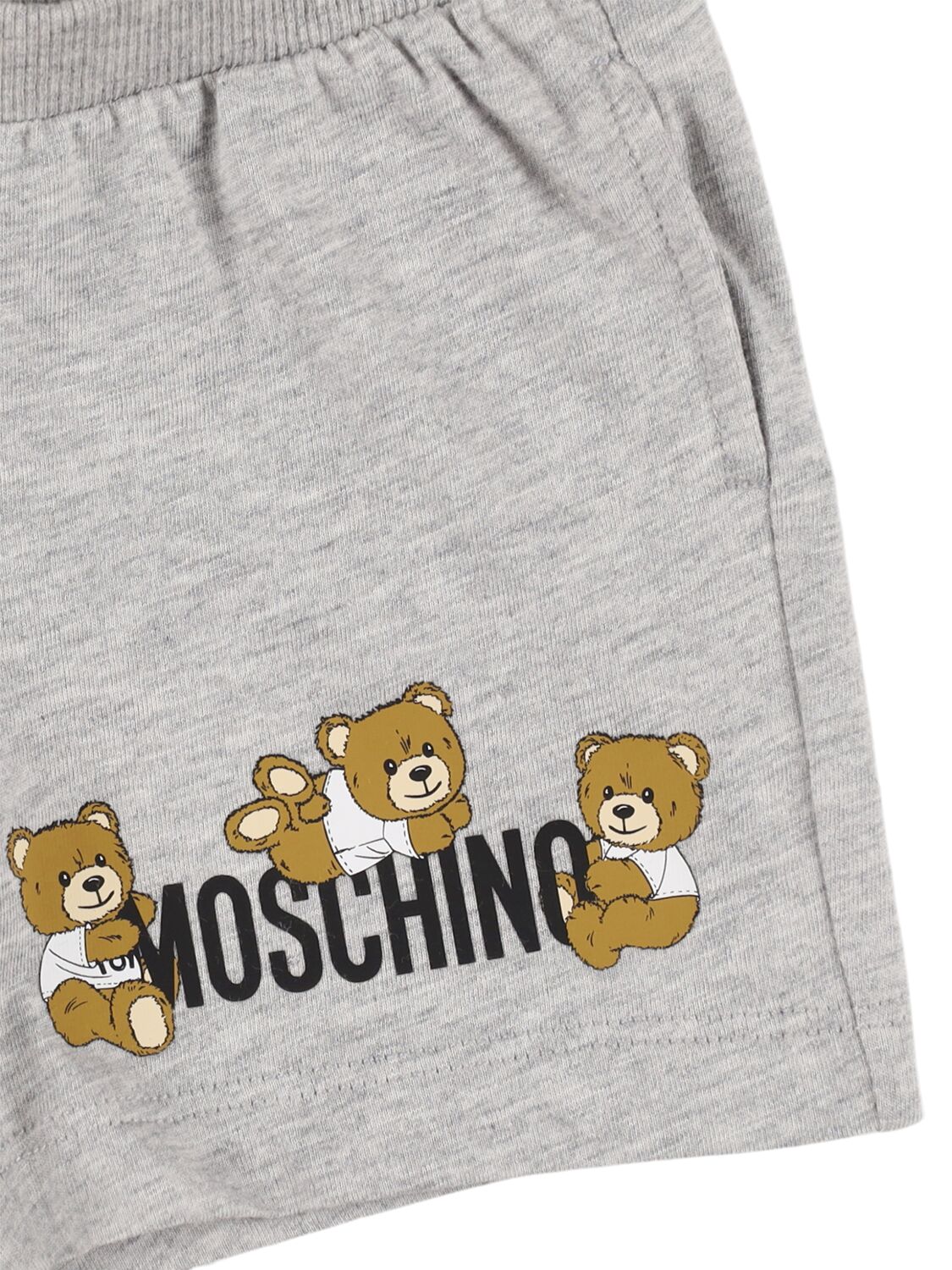 Moschino Printed T-shirt & Shorts In Yellow