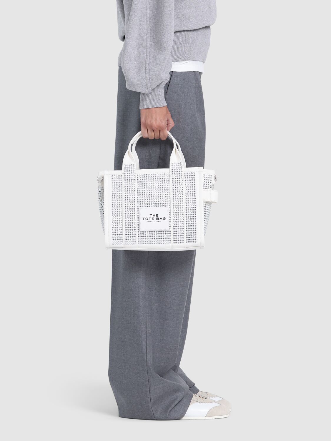 Marc Jacobs The Small Tote Canvas Bag In Crystal