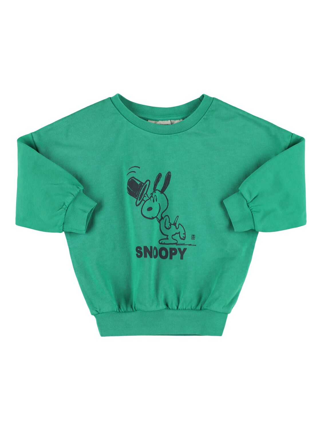 The Campamento Kids' Printed Cotton Sweatshirt In Green