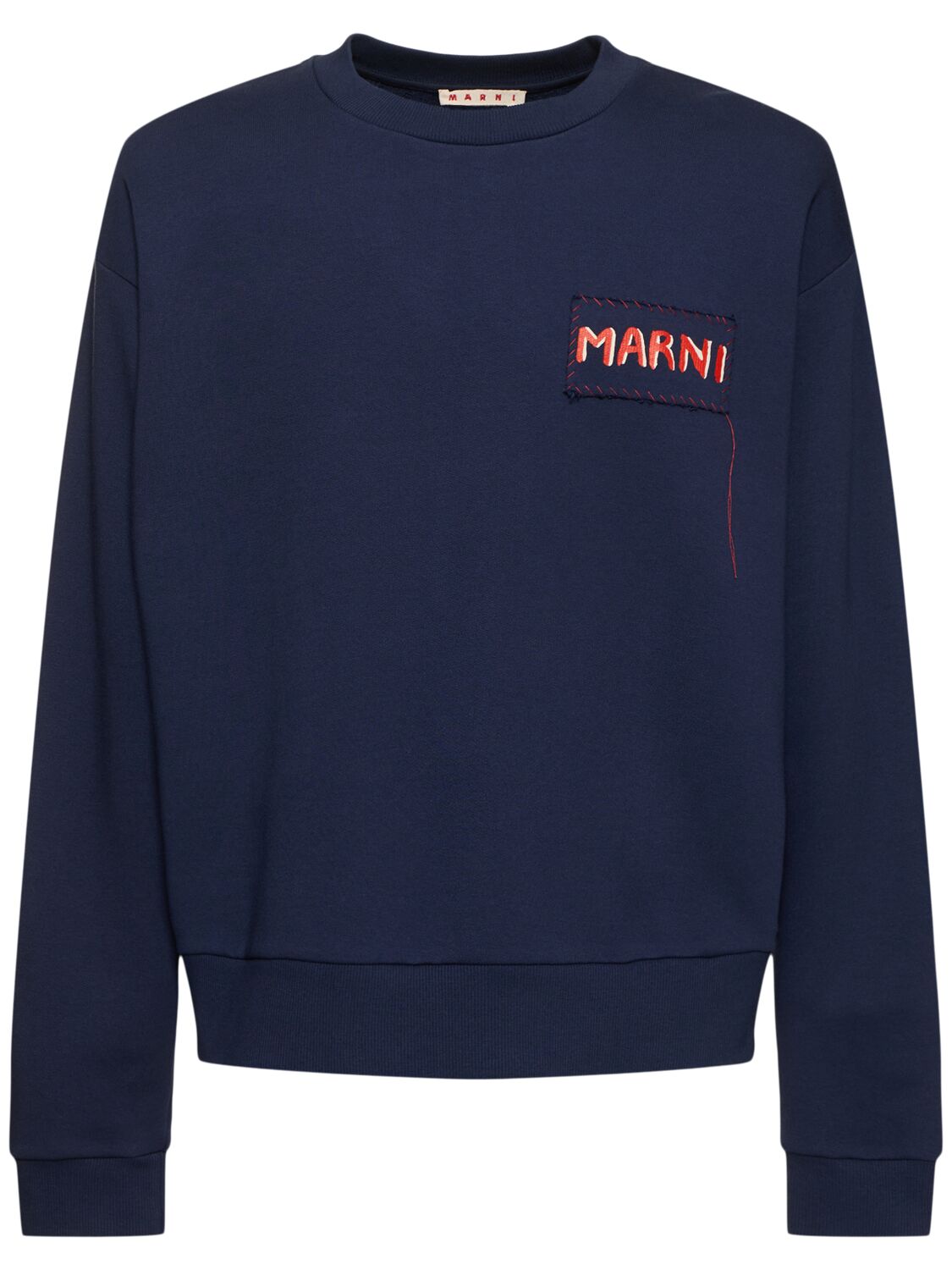 Sweat-shirt À Logo Col Ras-du-cou - MARNI - Modalova