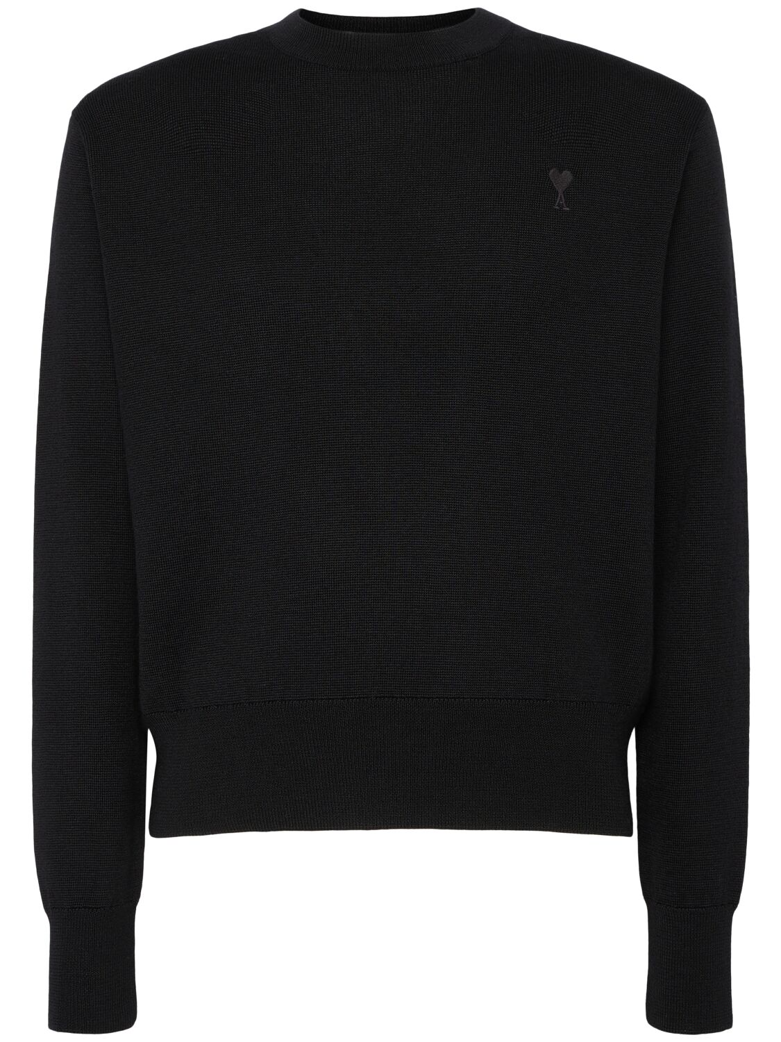 Pull-over En Maille De Laine Adc - AMI PARIS - Modalova