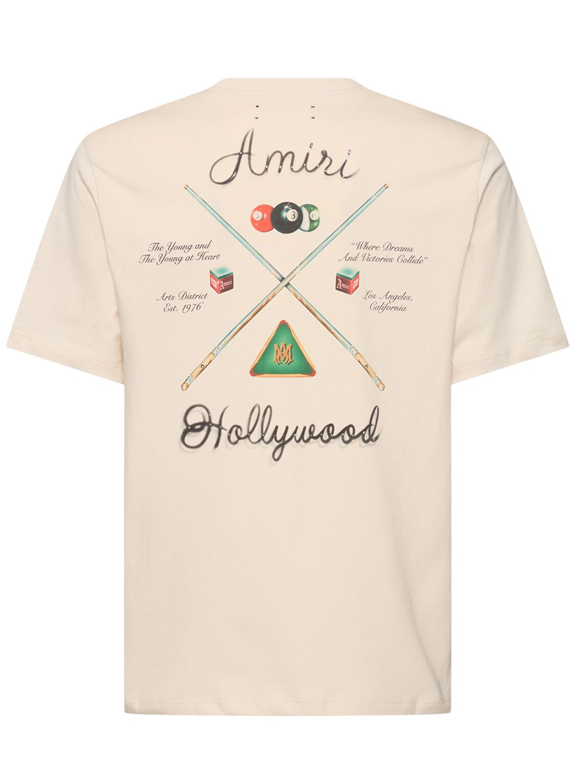 AMIRI POOL CUE COTTON T-SHIRT 