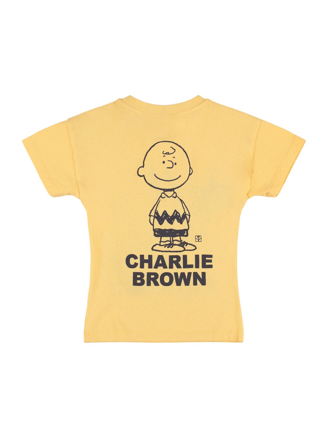 The Campamento Printed Cotton Jersey T-shirt In Yellow