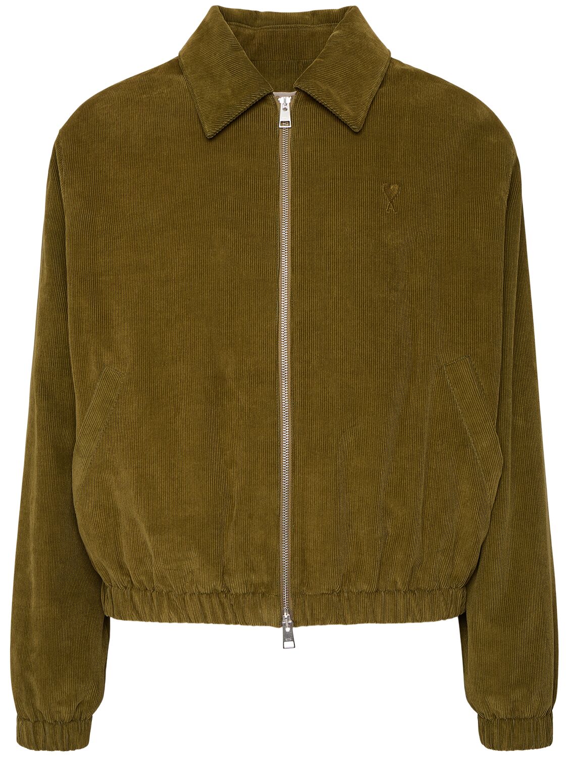 Canvas Corduroy Zip Jacket