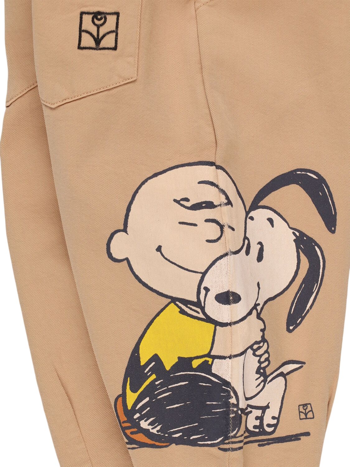 The Campamento Printed Cotton Sweatpants In Brown