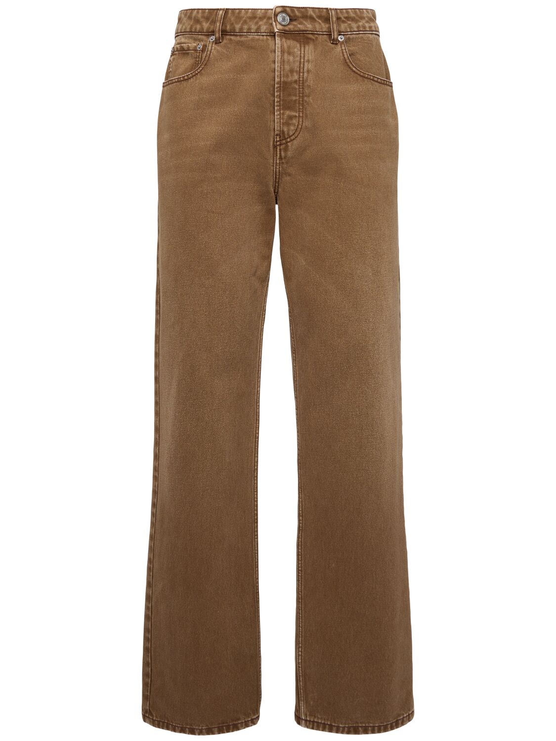 Ami Alexandre Mattiussi Cotton Denim Wide Jeans