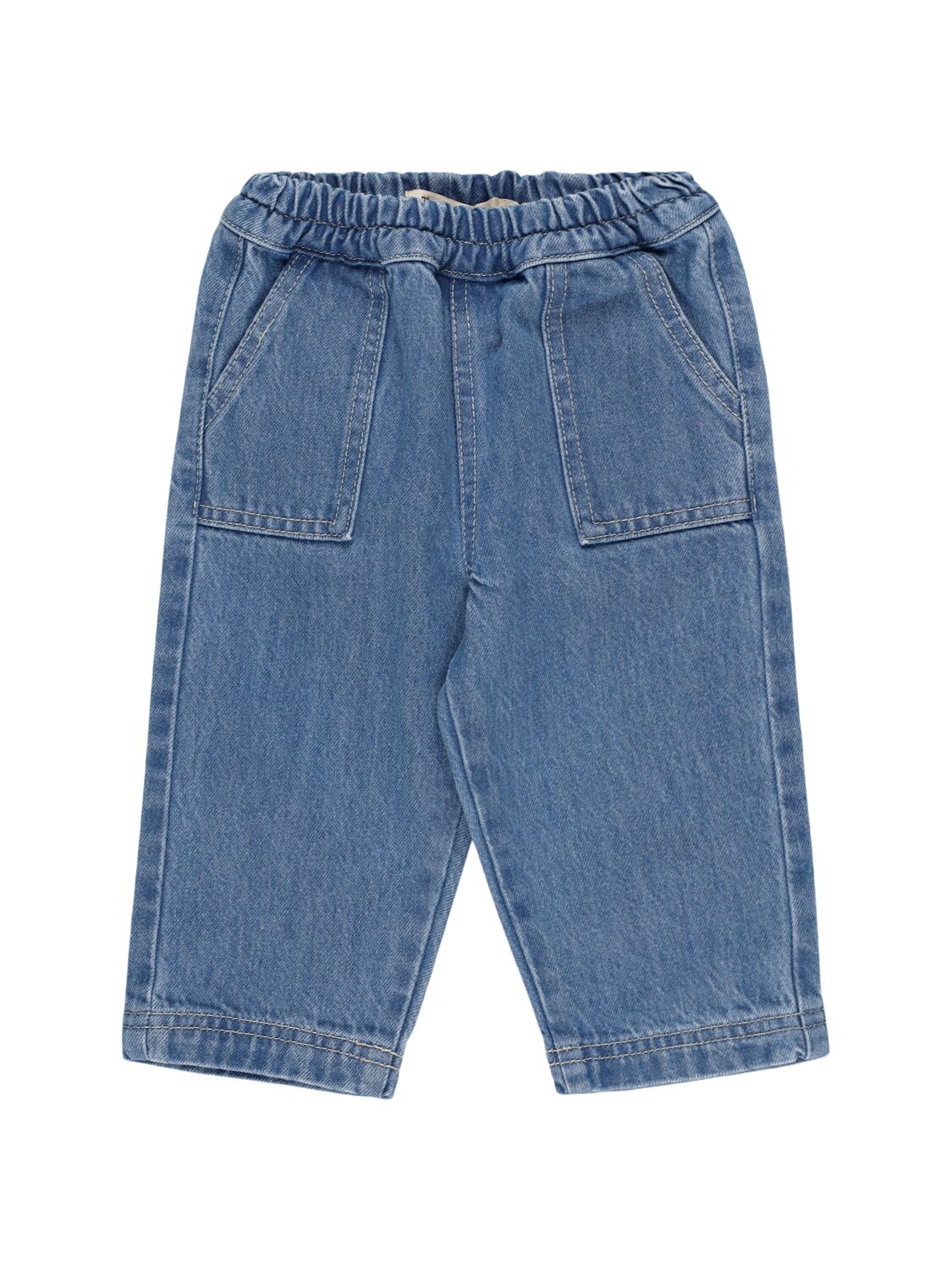 The New Society Cotton Denim Pants In Blue