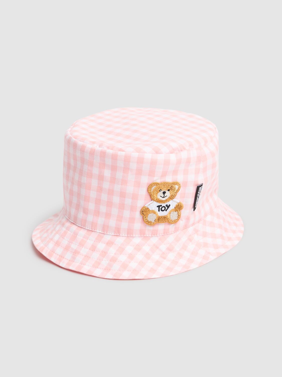 Moschino Printed Cotton Bucket Hat In 粉色