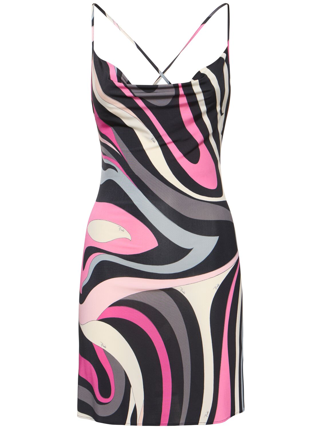 Robe Courte En Jersey De Satin Imprimé - PUCCI - Modalova