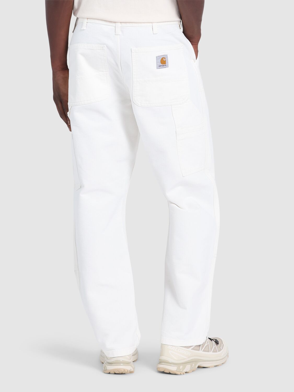Carhartt L32 Double Knee Organic Cotton Jeans In Wax Rinsed