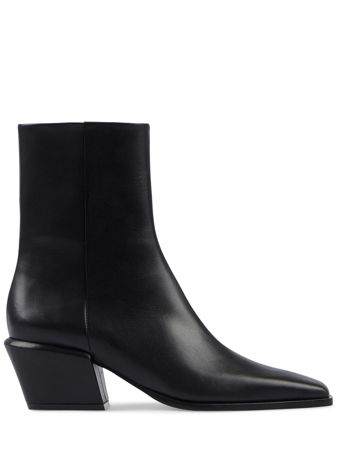 50mm Bettina Leather Ankle Boots