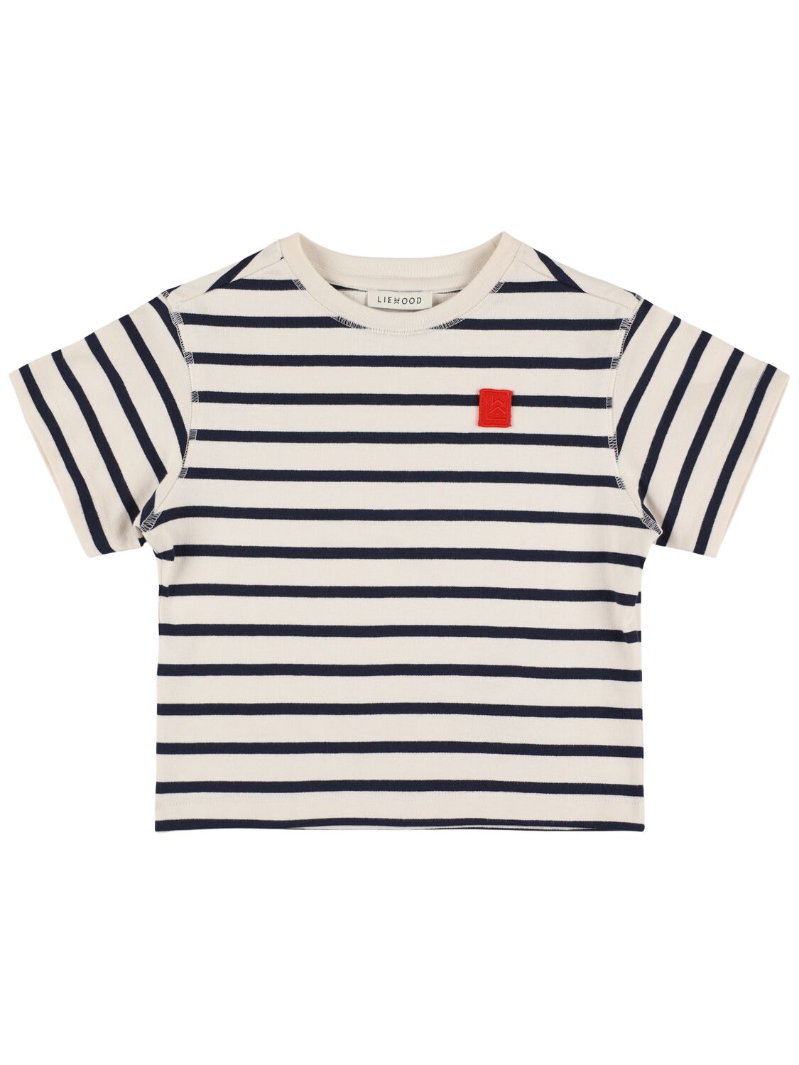 Liewood Striped Cotton Blend Jersey T-shirt In Multicolor