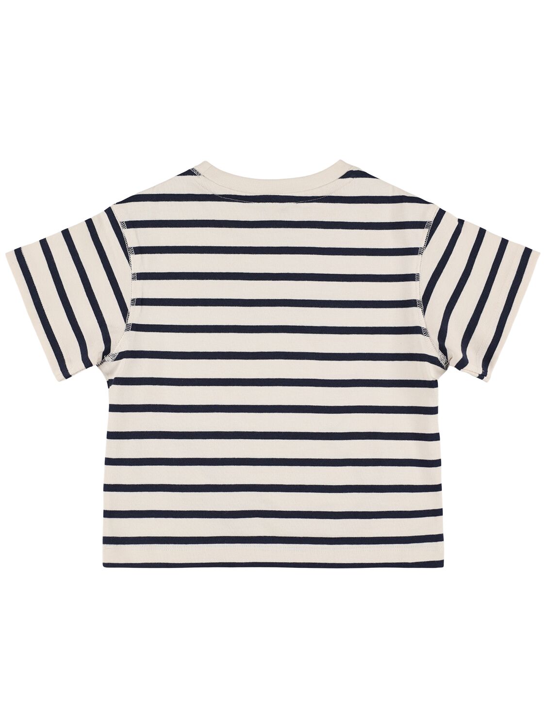 Shop Liewood Striped Cotton Blend Jersey T-shirt In Multicolor