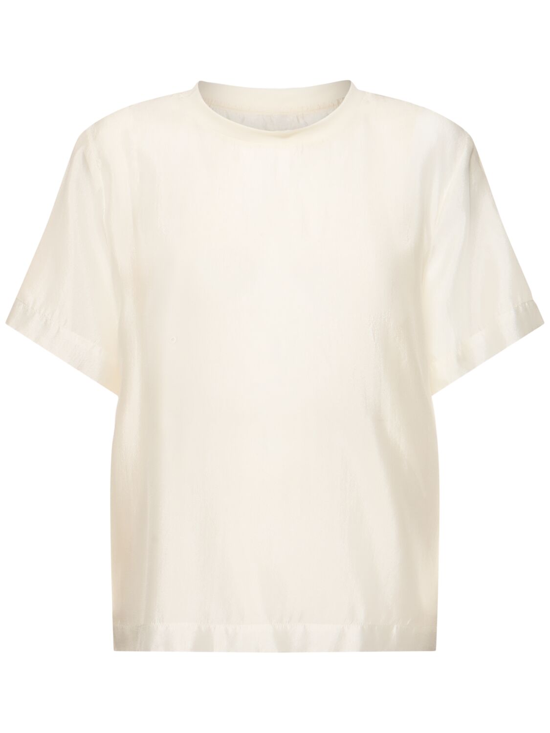 The Garment Gilian Sheer Viscose Blend  T-shirt In Neutral