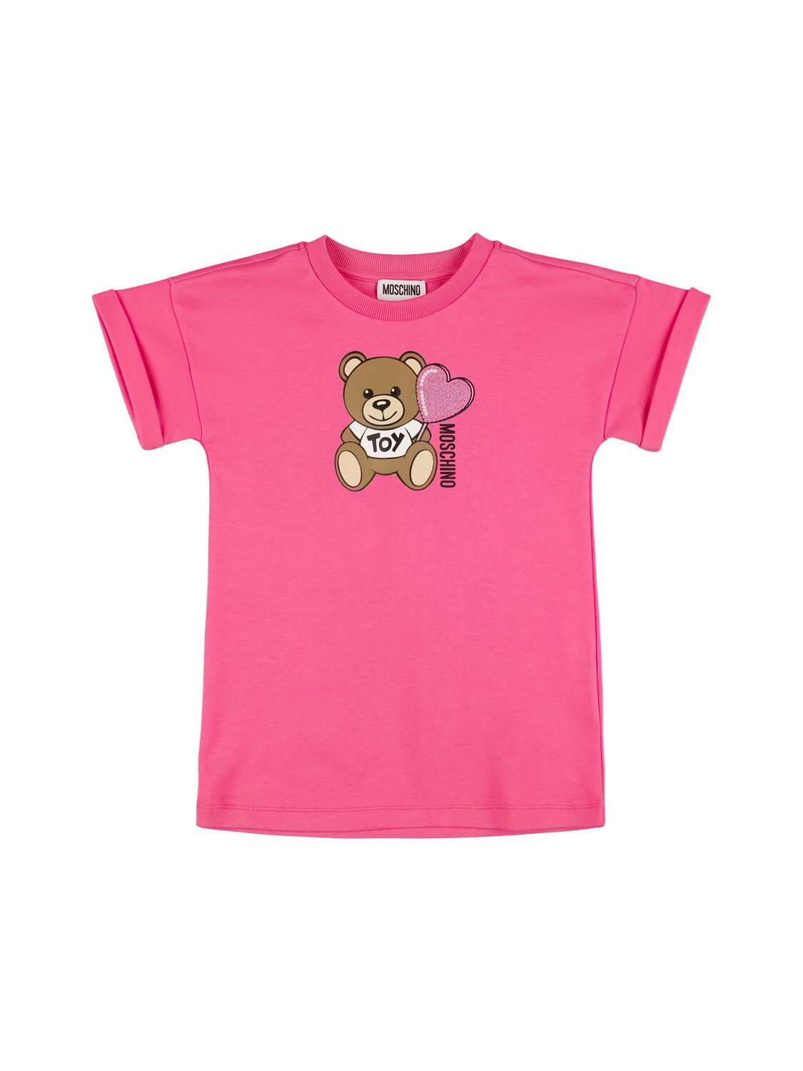 MOSCHINO Printed Cotton Sweat Dress