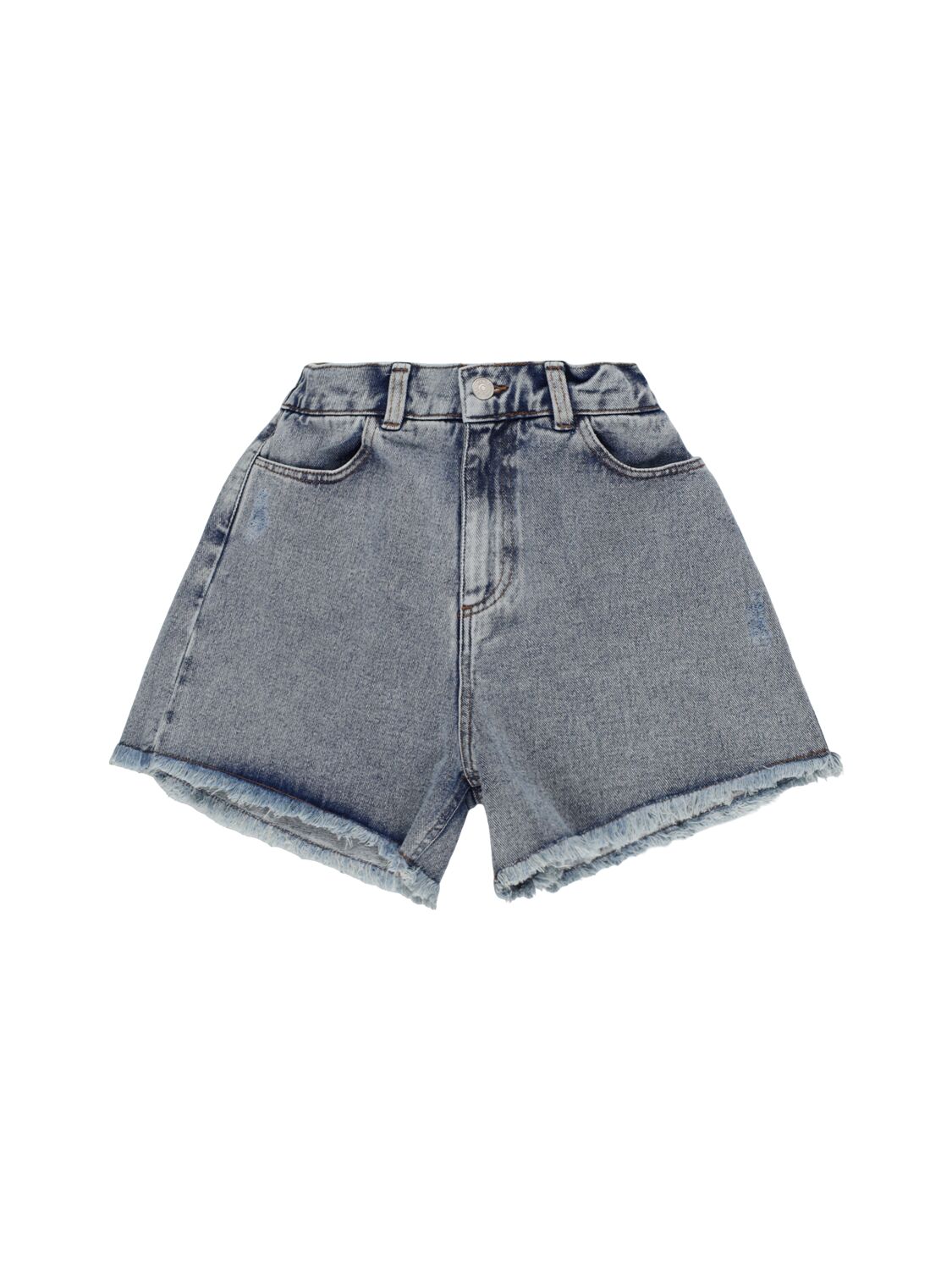 THE NEW SOCIETY Cotton Denim Shorts